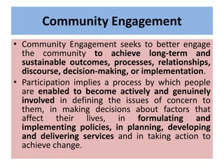 Community engagement PPT