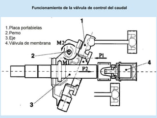 Funcionamiento de la válvula de control del caudal
 
