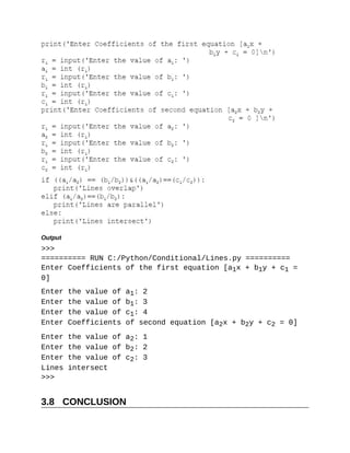 Conditional Statements | PDF