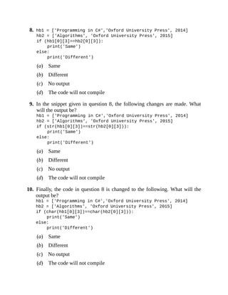 Conditional Statements | PDF