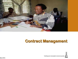Contract Management Dec 2010 Dec 2010 