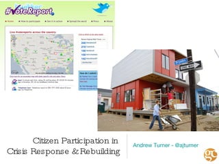 Citizen Participation in  Crisis Response & Rebuilding ,[object Object]