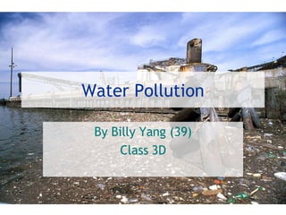 Water Pollution By Billy Yang (39) Class 3D 