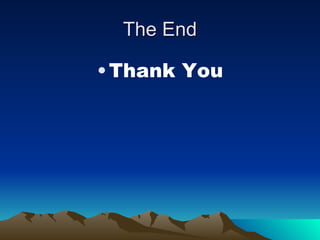 The End Thank You 