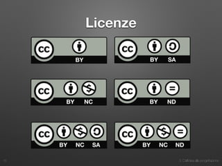 3. Dall’idea alla progettazione
Licenze
15
 