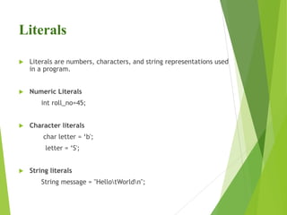 Data Types & Variables in JAVA | PPSX