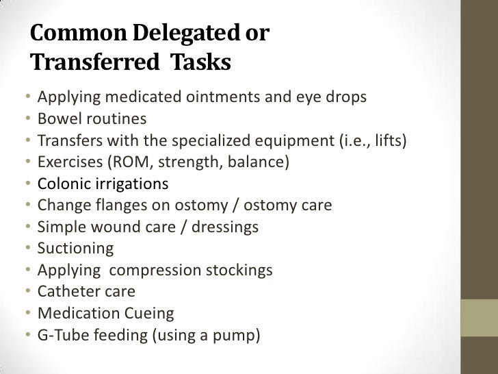Task Shifting In Health Care Task Shifting In Health Care