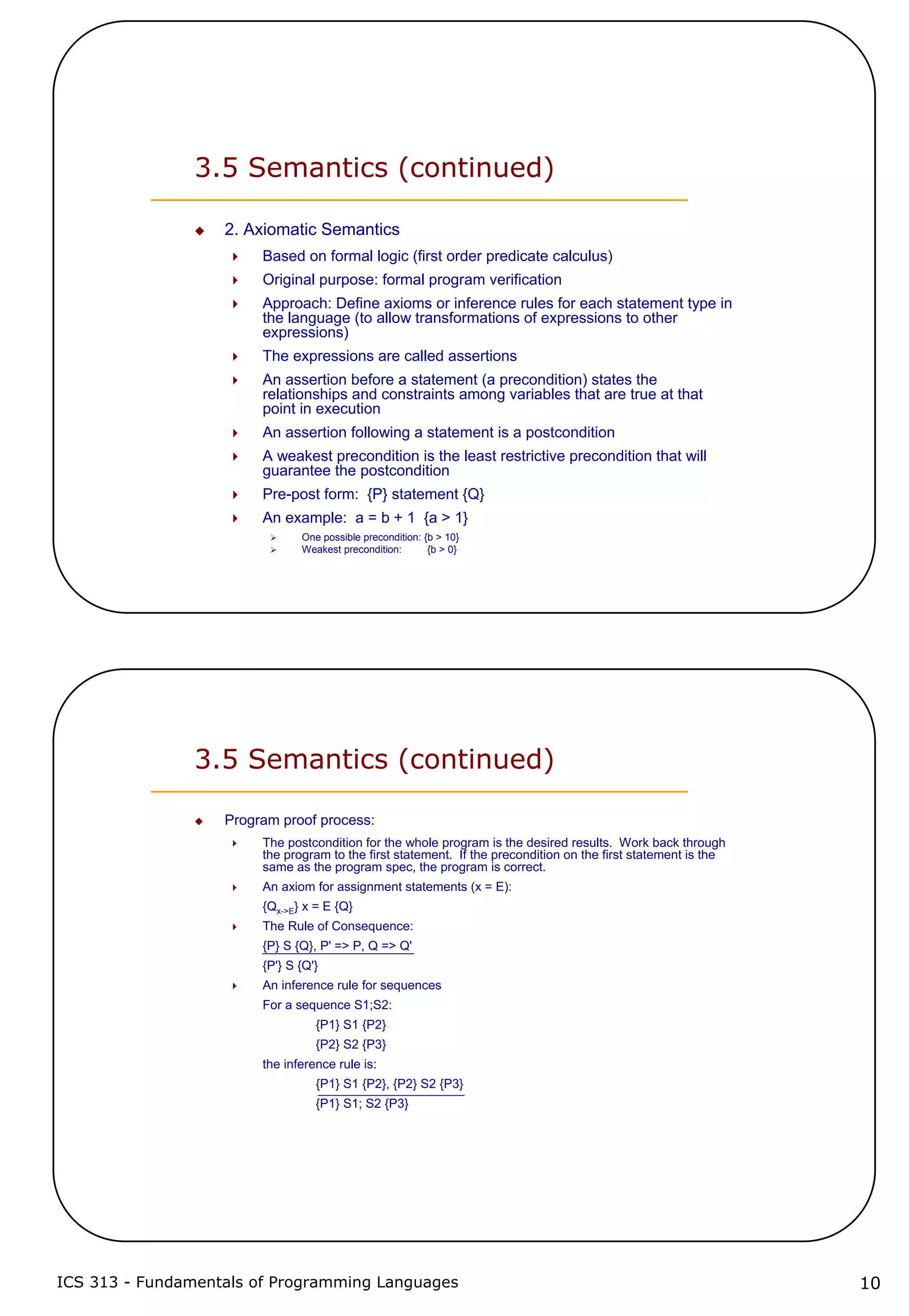 3 describing syntax and semantics