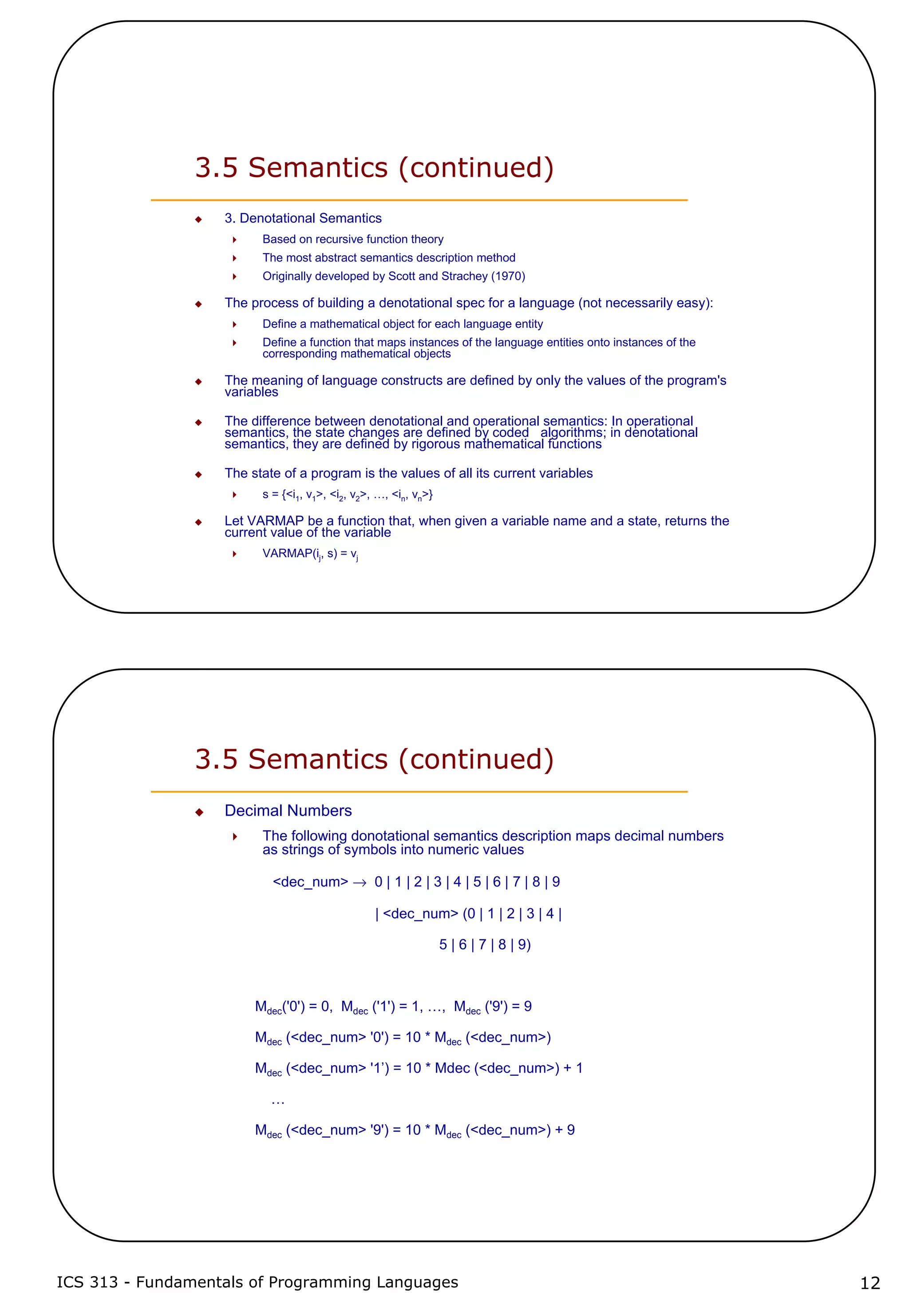3 describing syntax and semantics