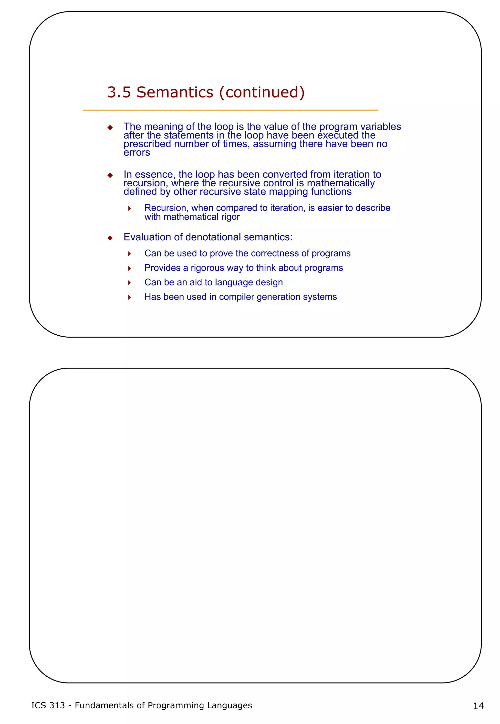 3 describing syntax and semantics