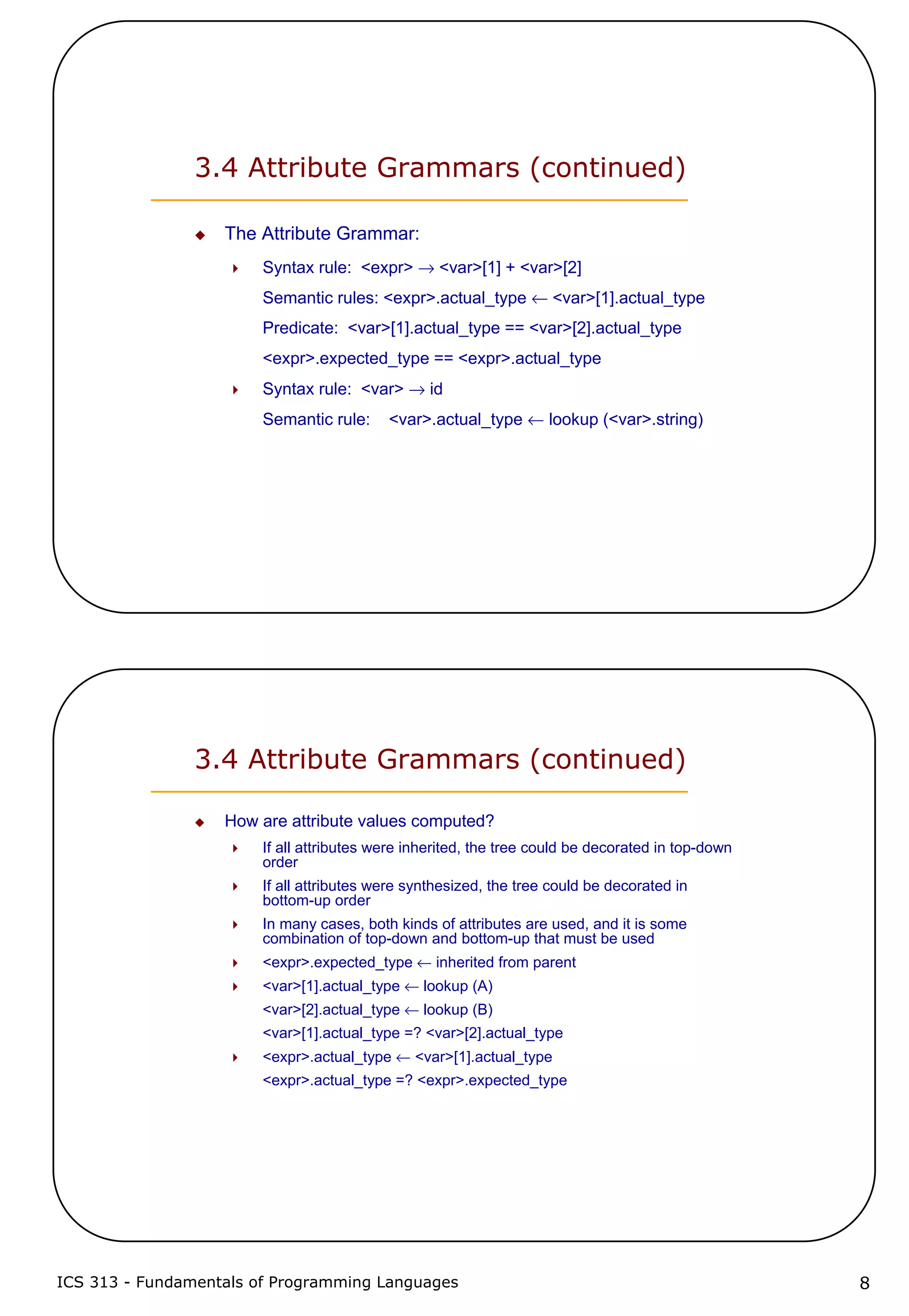 3 describing syntax and semantics
