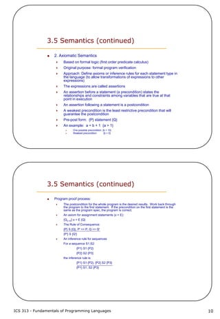 3 describing syntax and semantics | PDF