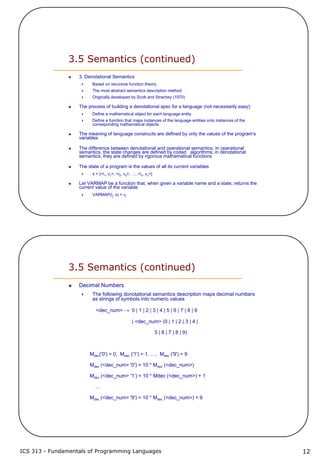 3 describing syntax and semantics | PDF