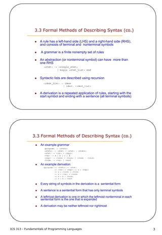 3 describing syntax and semantics | PDF