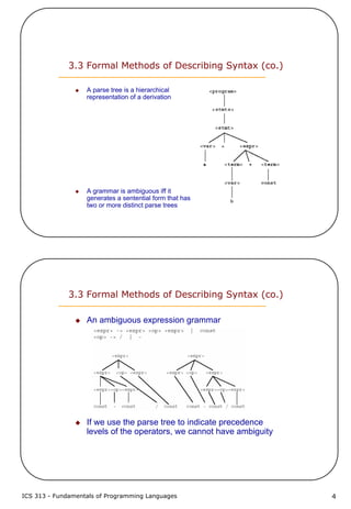 3 describing syntax and semantics | PDF