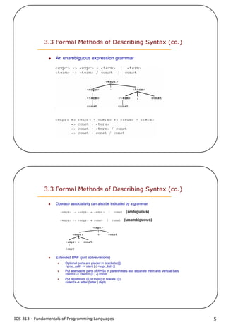 3 describing syntax and semantics | PDF