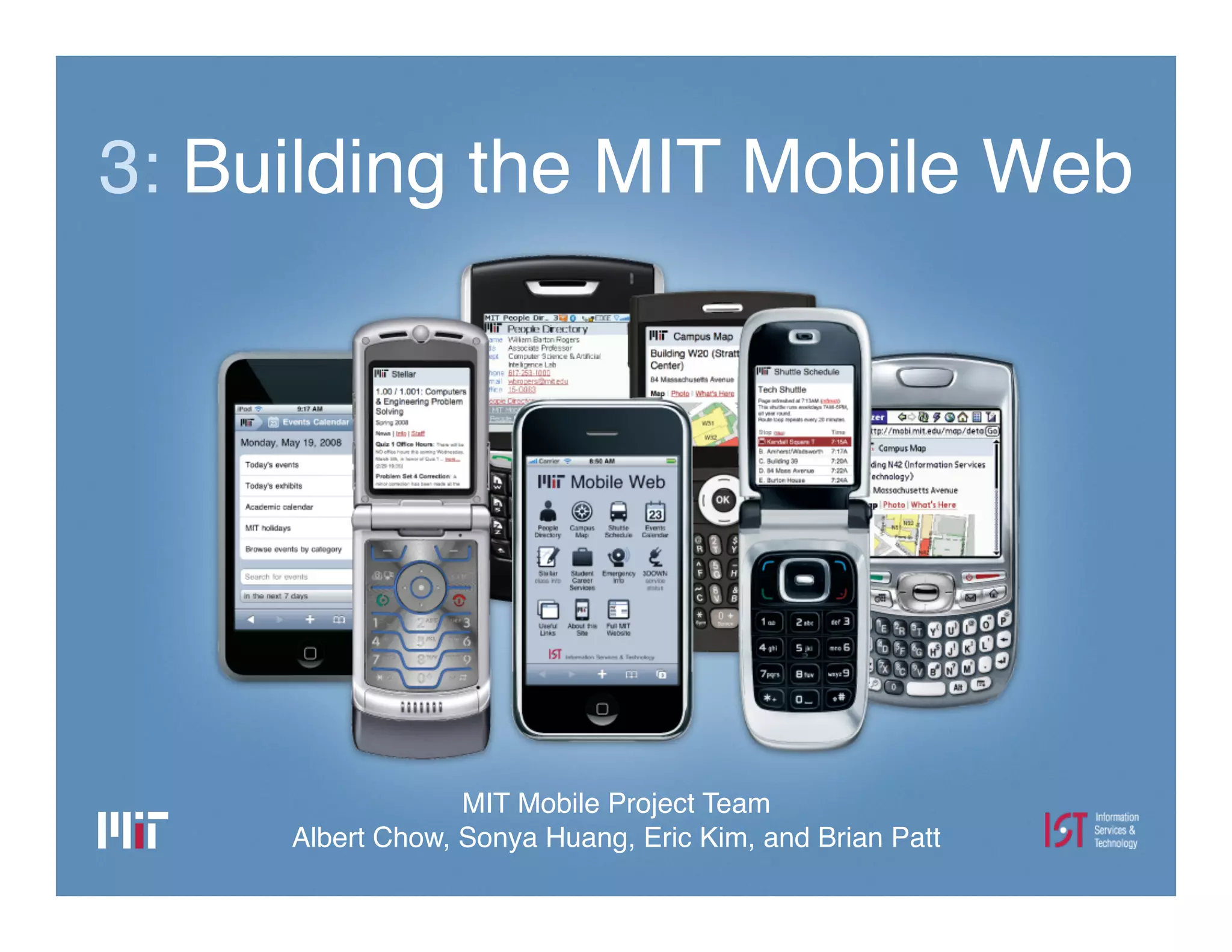 Developing the MIT Mobile Web