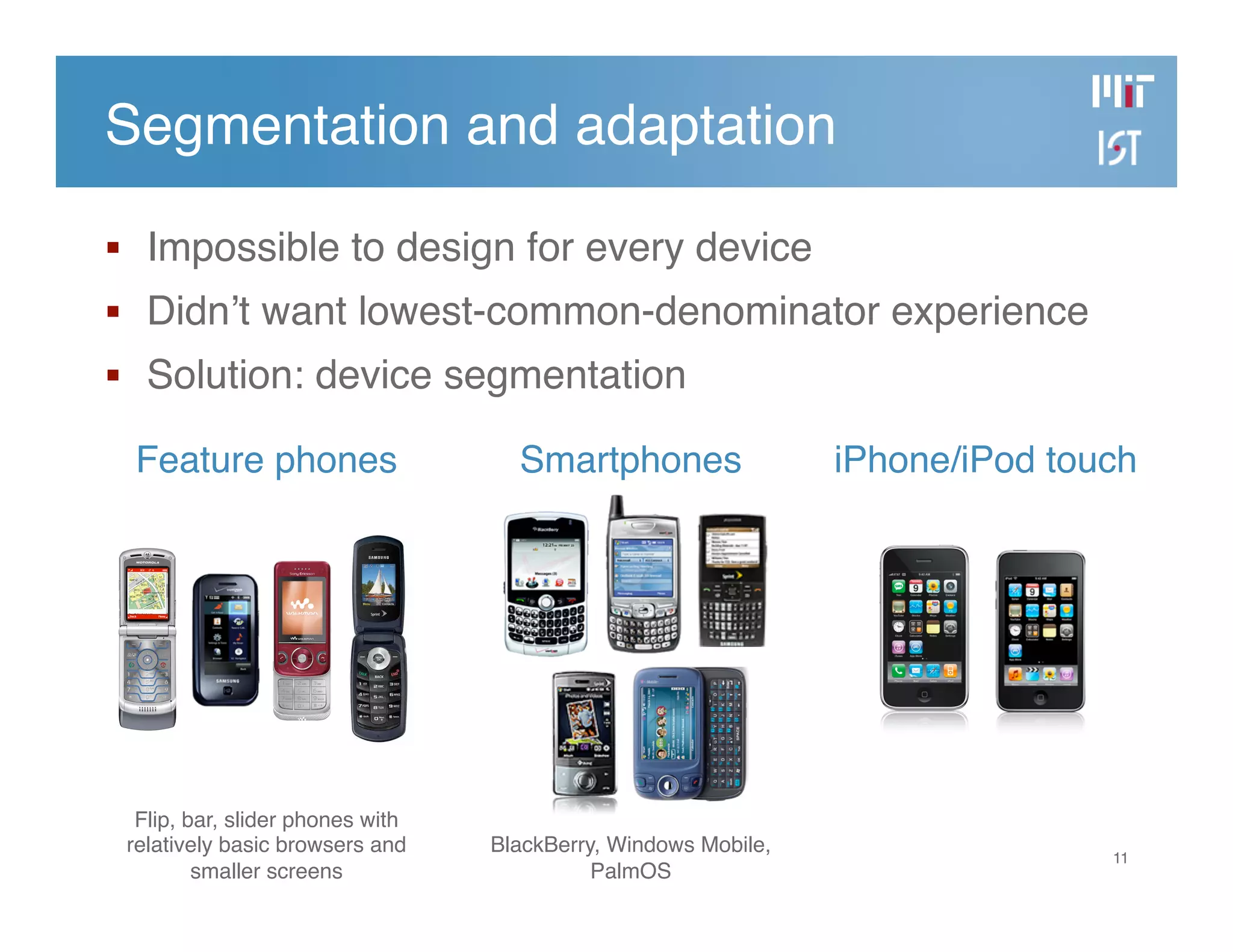 Developing the MIT Mobile Web