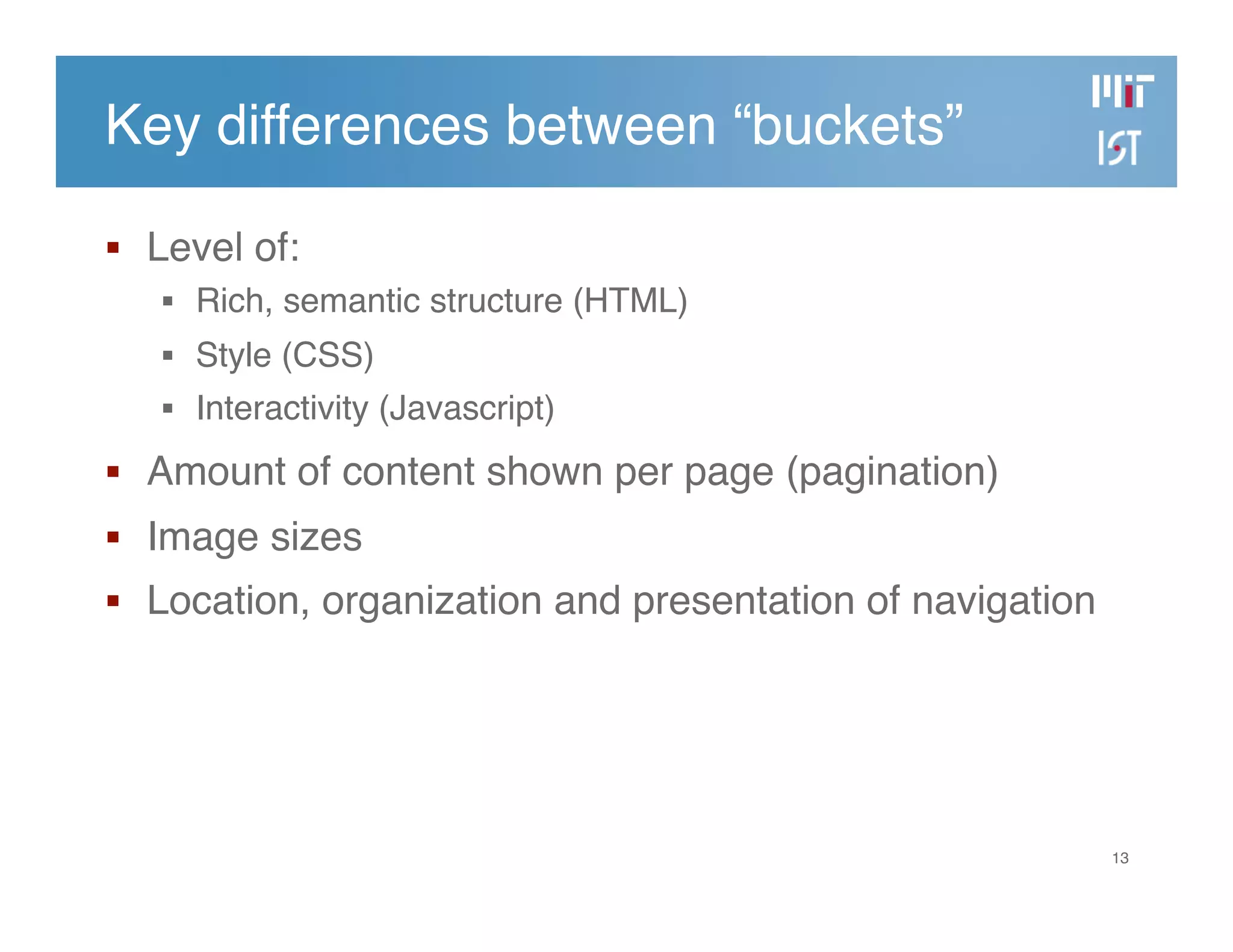 Developing the MIT Mobile Web