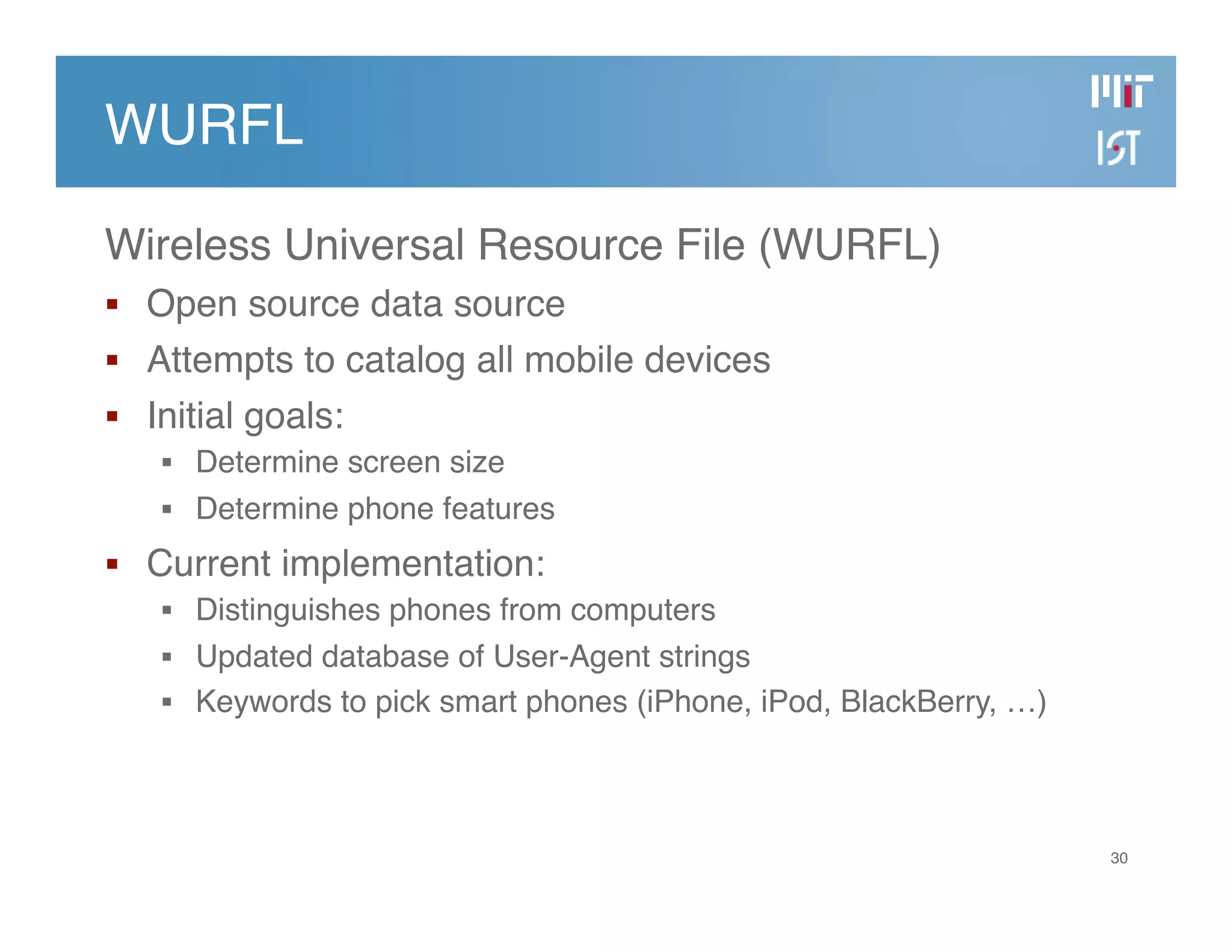 Developing the MIT Mobile Web