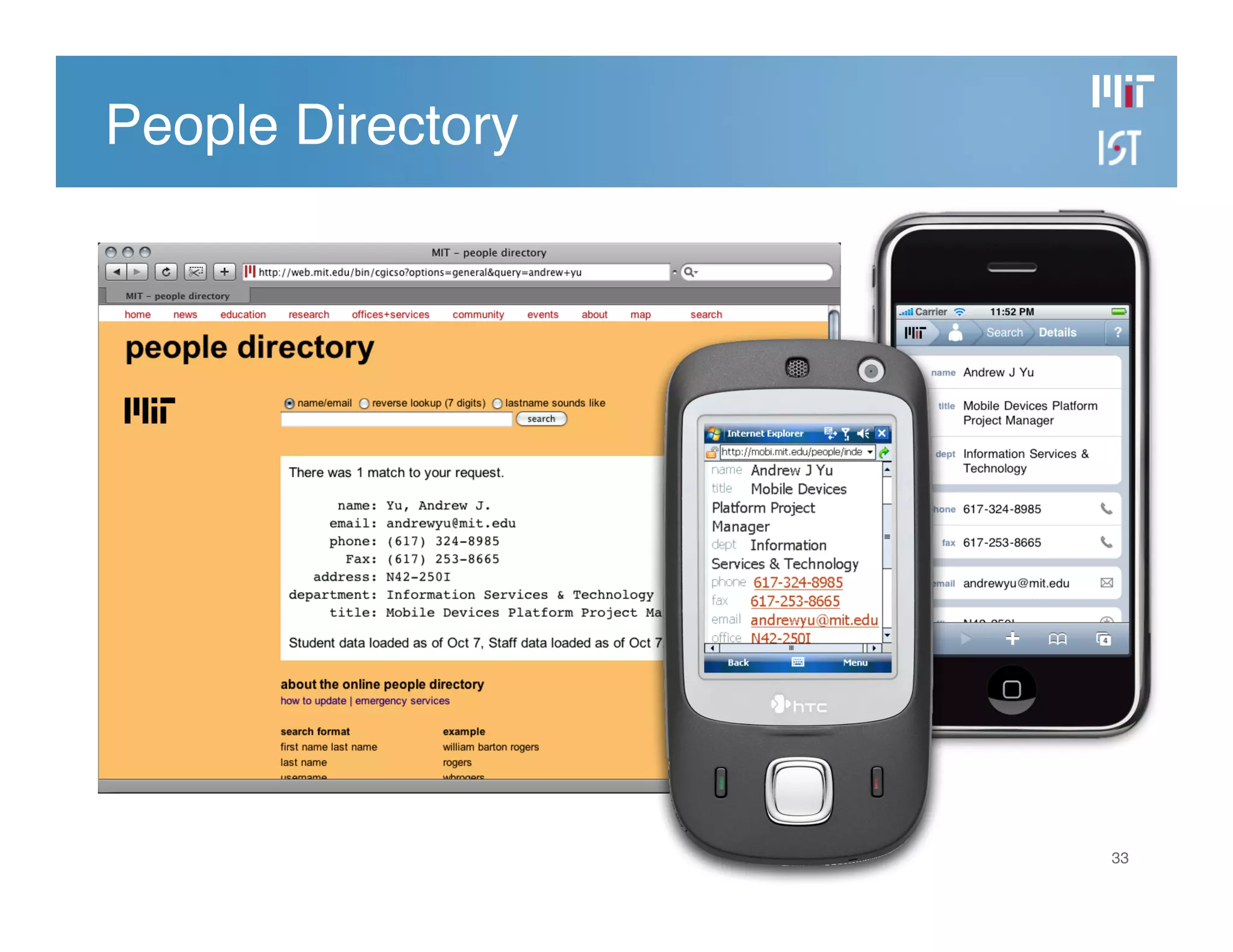 Developing the MIT Mobile Web