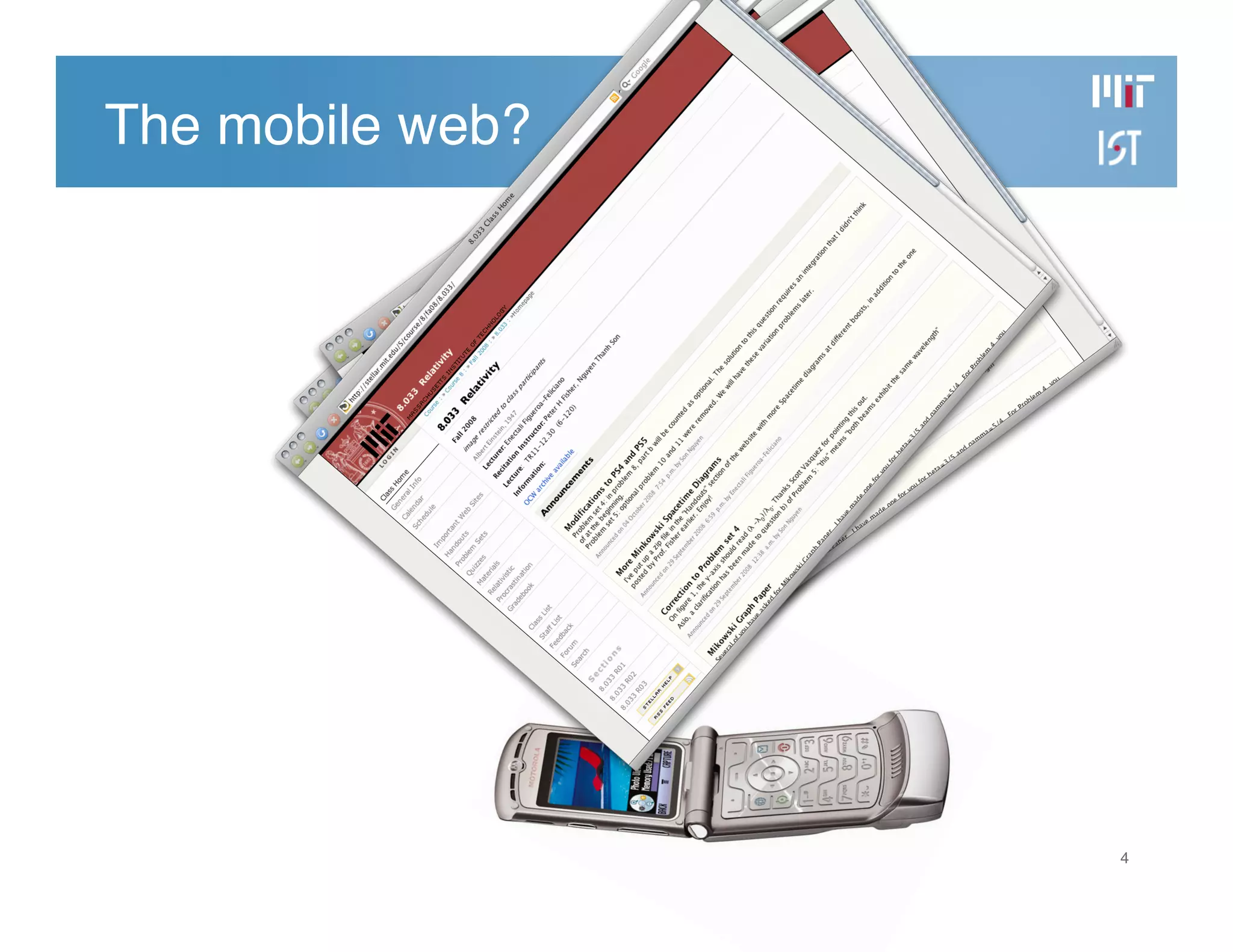 Developing the MIT Mobile Web
