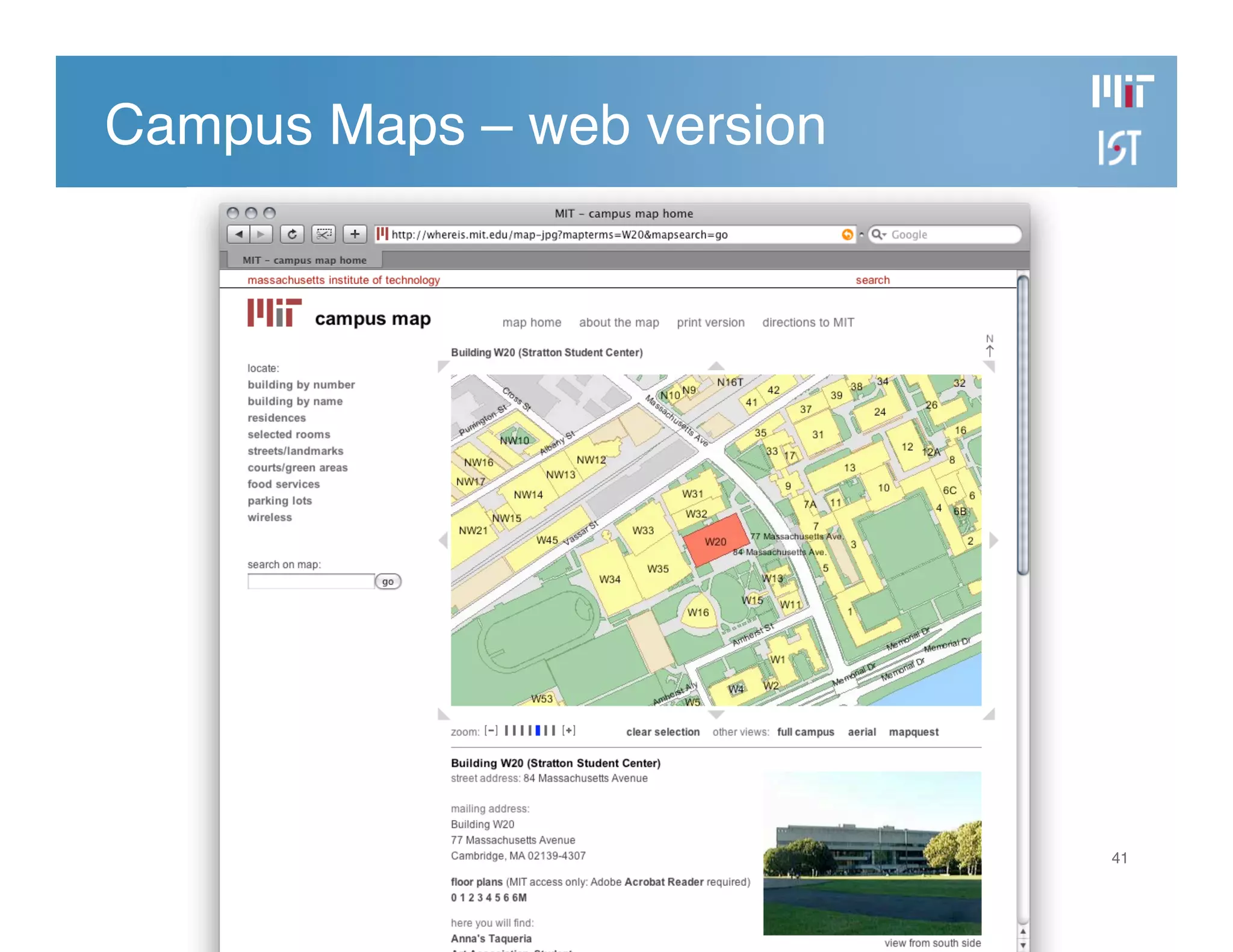 Developing the MIT Mobile Web