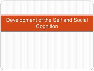 Development of the Self and Social
          Cognition
 