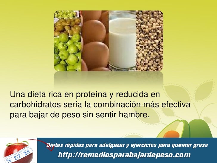 Dieta proteina para bajar de peso