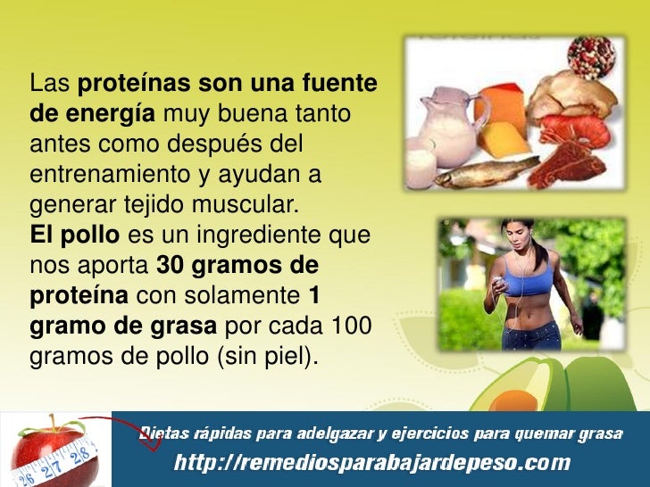 Que proteinas son buenas para bajar de peso