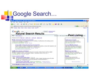 Google Search…
Paid Listing
Natural Search Results
 