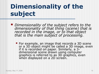 Comprehensive Overview of 3-Dimensional Digital Image Processing ...