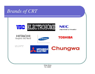 Brands of CRT




                Vinay Arora
                TU, CSED
 