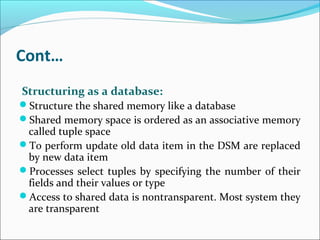 distributed shared memory | PPT