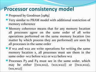 Processor Consistency distributed shared memory | PPT