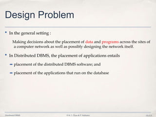 Database, 3 Distribution Design | PPTX