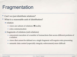 Database, 3 Distribution Design | PPTX