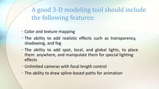 3D modeling and animation | PPTX