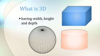 3D modeling and animation | PPTX