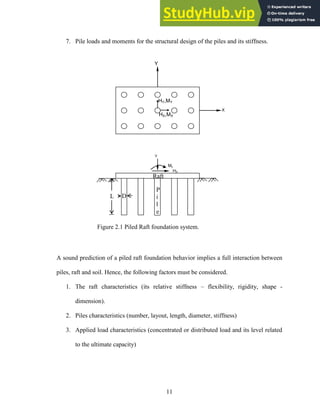 Piled Raft Foundation Design Example Pdf 3-D MODELING OF PILED RAFT FOUNDATION | PDF