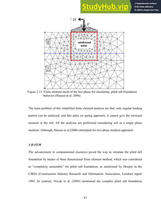 3-D MODELING OF PILED RAFT FOUNDATION | PDF