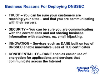 ION Tokyo: The Business Case for DNSSEC and DANE, Dan York