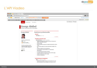 L’API Viadeo




DoYouBuzz          11
 