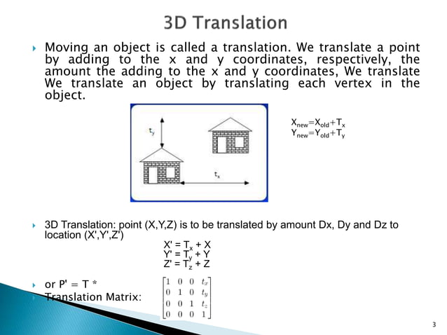 3 d transformation | PPT