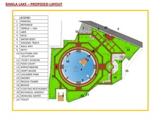 RAWLA LAKE – PROPOSED LAYOUT




                                                    1                 3   20        2
                                           11
                                                                          17




                                                             18                          12
                                       9
                                                        19
                                   10                   5                           13
                           2
                                   7            4                                        15
                                                                  5
                      16                                                       14
                                                6




                               3                22 21
 