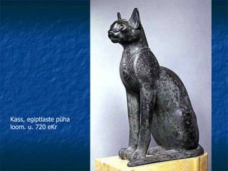 Kass, egiptlaste püha loom. u. 720 e Kr 