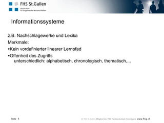 Dipl.Päd. Mag [FH] Frank Weber
Content als Resultat von Lehr-/Lerntätigkeit
Viele unterschiedliche Ausprägungen / Qualitätsstufen:
• Text: Email, Diskussionsforen, Chatprotokolle, Blogs, Wikis...
• Audio: Tonmitschnitte, Podcasts
• Video: Mitschnitte von Vorlesungen / Vorträgen 
Kombinierte (Video-)Formate: Web Seminare (Webinar),
Screencasts, MOOCs,.....
Video
 