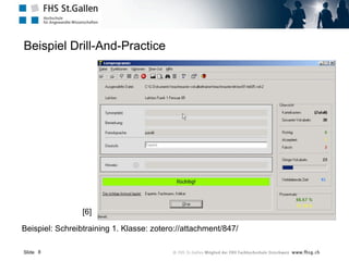 Dipl.Päd. Mag [FH] Frank Weber
Klassische Anwendungsfälle für Screencasts:
• die Bedienung einer Software lehren
• Installationsvorgänge dokumentieren
• Dokumentation von Bugs
• Vorstellung von Neuheiten (Marketing)
• Erstellen von Tutorials oder Demos
• Rapid eLearning Content => Vertonte Präsentationen
• Testen von Websites oder Software
 