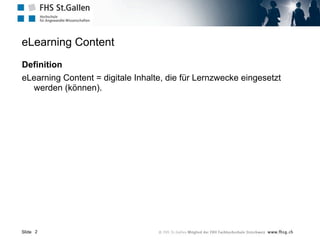 Dipl.Päd. Mag [FH] Frank Weber
Hypertexte
In der Frühzeit des Internet beliebt.
“Online-Buch”, “Online-Skriptum”
Kaum didaktische Aufbereitung der Inhalte.
Geringe technische Komplexität.
Beispiel: Organisationsentwicklung
Kritik: “Page-Turner”
 