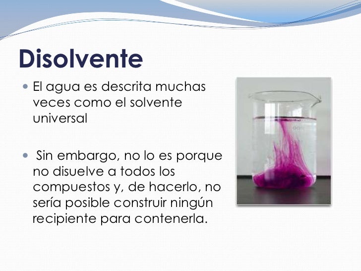El agua